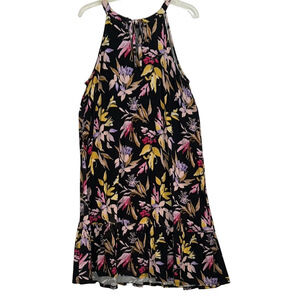 Plus Size, Vibrant Floral Halter Dress, Size XXL